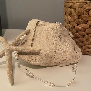 Pearls and Silver Necklace